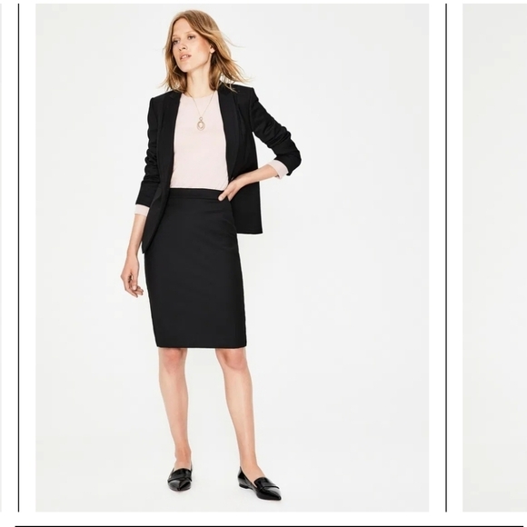 Boden‎ Claremont Skirt in Black Size 10 Slit Pencil Style - Picture 5 of 11